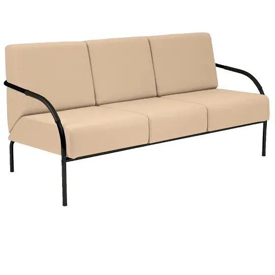 SPA 3 černý lak, koženka AN 096 - koženka béžová